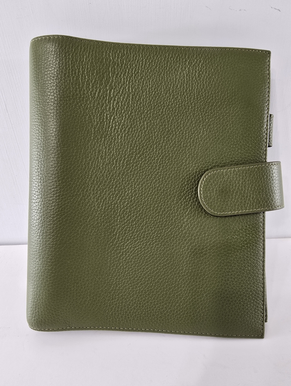 Moterm Pebbled Leather Planner Cover With Inserts Olive Avocado Ring Binder LN